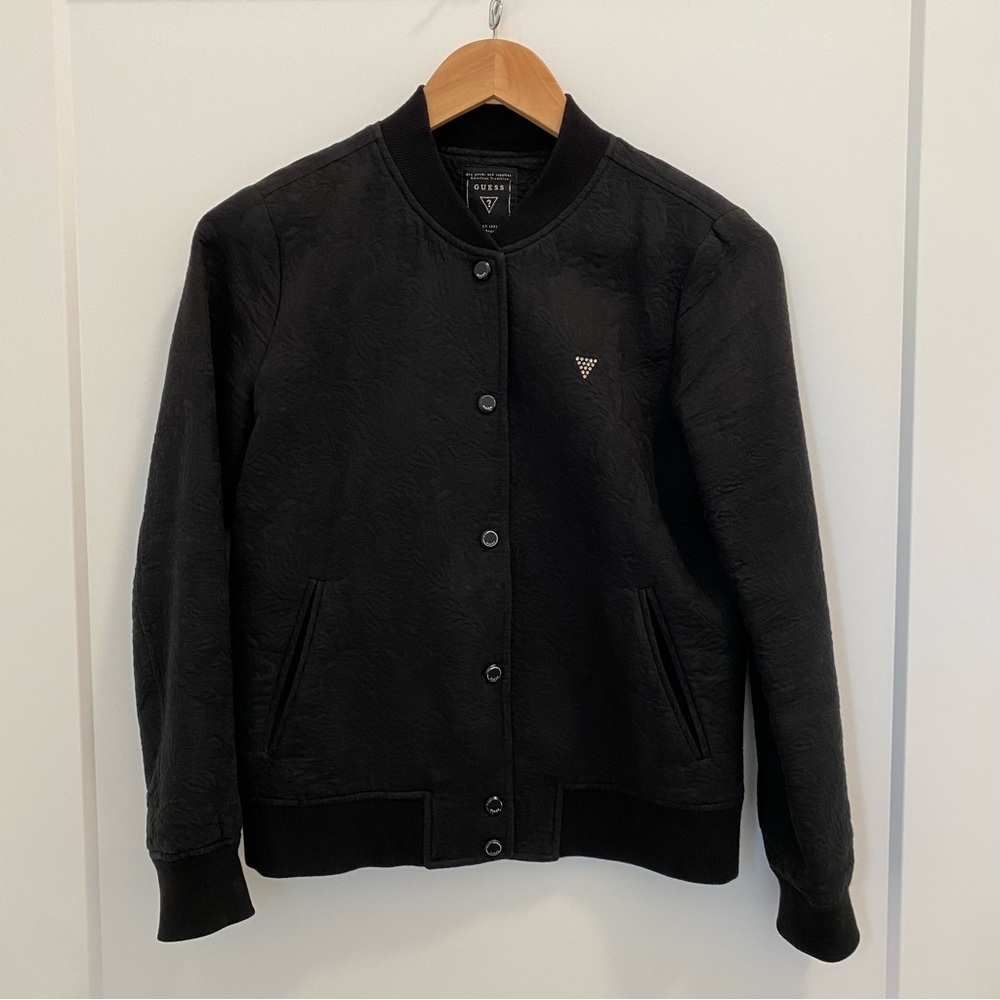 Guess Black Bomber Jacket
